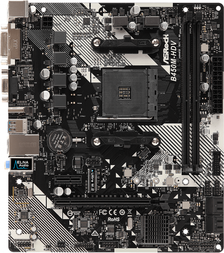 Плата Asrock B450M-HDV R4.0 - Te4h