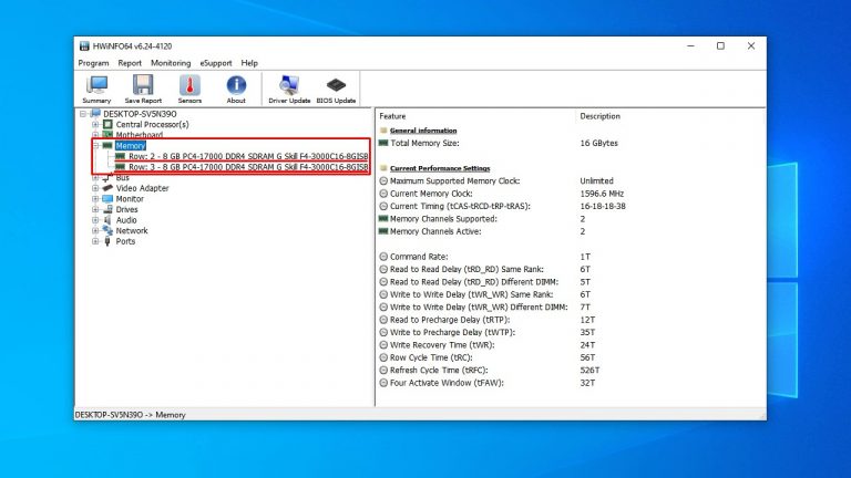 Приложение которое показывает использование оперативной памяти